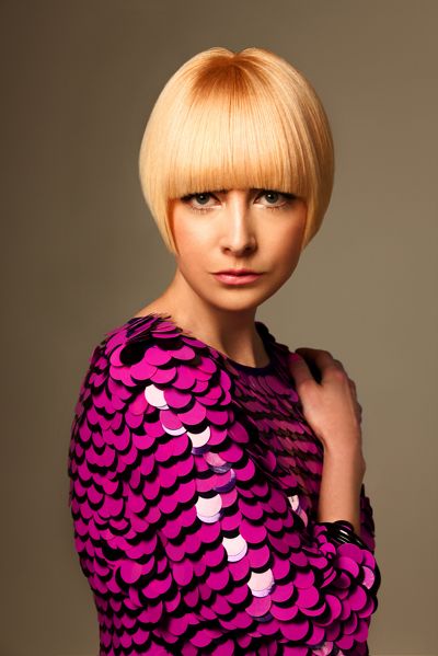Female model photo shoot of Zucci Hairdressing in Melbourne