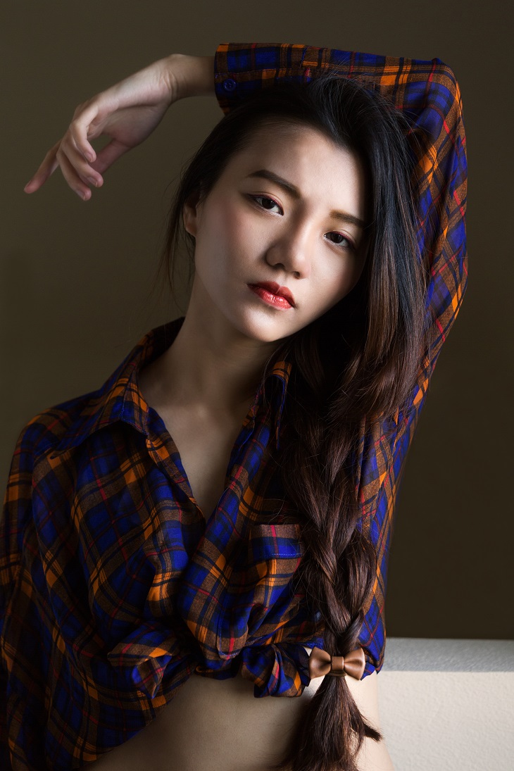 Female model photo shoot of Xaolynn Lee in Culver city