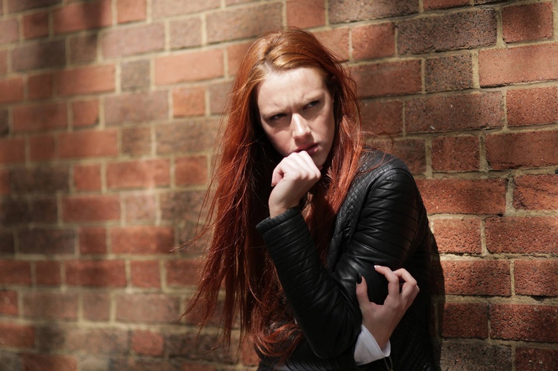 Female model photo shoot of Juliette Ikss, makeup by Bryony Robertson