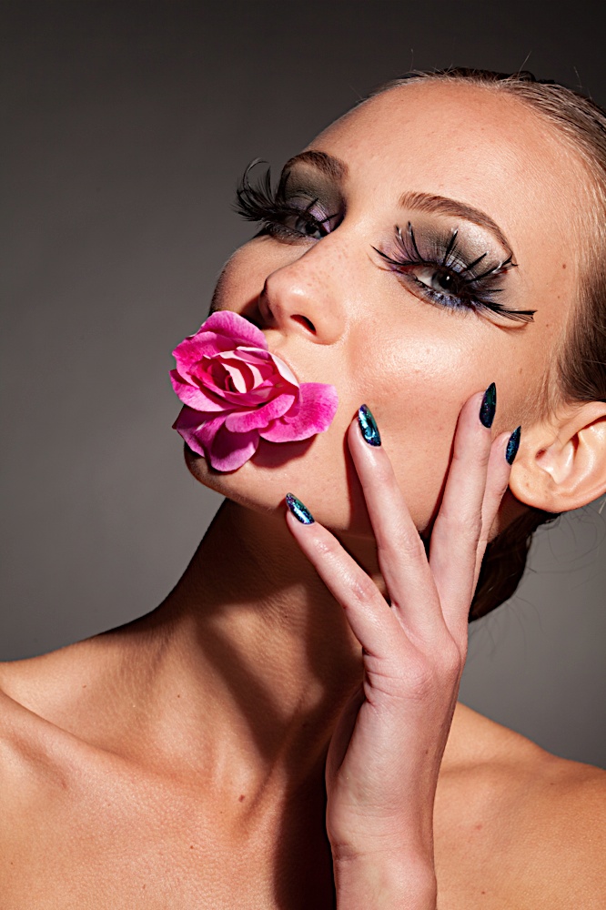 Female model photo shoot of Just The Tip Nails