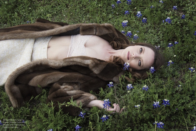 Female model photo shoot of Bridget Golden in Austin, TX, makeup by KGmakeup_photo