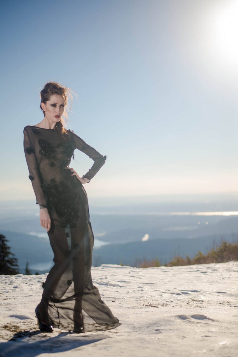 Female model photo shoot of Mercedes Rose Mitchell in Mount Seymour