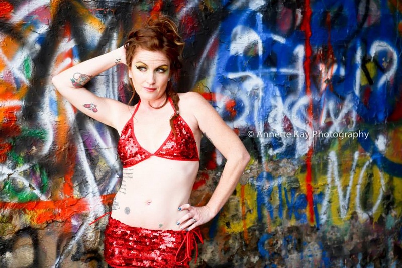 Female model photo shoot of Cherry Von Vegas