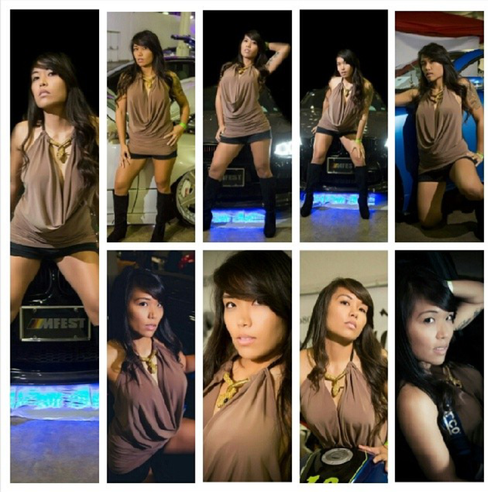 Female model photo shoot of dkyute1 in Hot Import Nights
