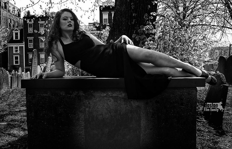 Female model photo shoot of Shannon Elaine xo in Cobb Hill Burying Ground, North End, Boston Ma