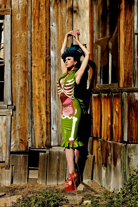 Female model photo shoot of Lucky Zombie by John Foley