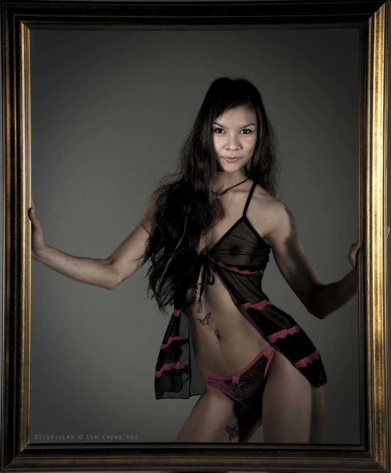 Female model photo shoot of Zelle  in DStudioLab Singapore