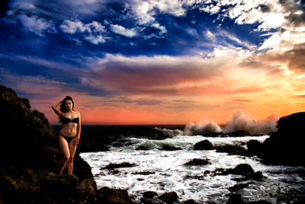 Female model photo shoot of CeliaRae in Laguna Beach, CA