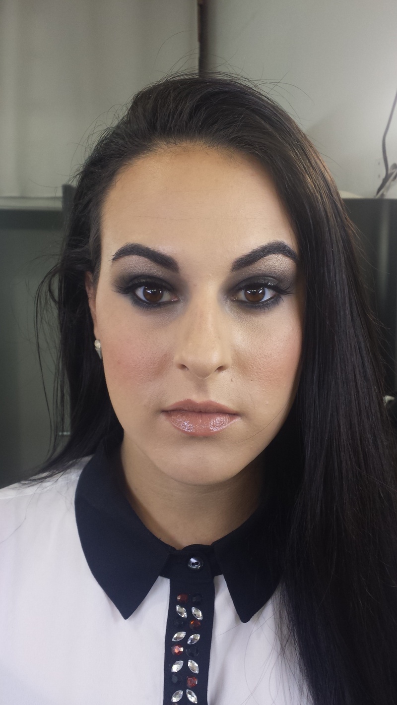 Female model photo shoot of Bridget Ortega, makeup by Bridget Ortega