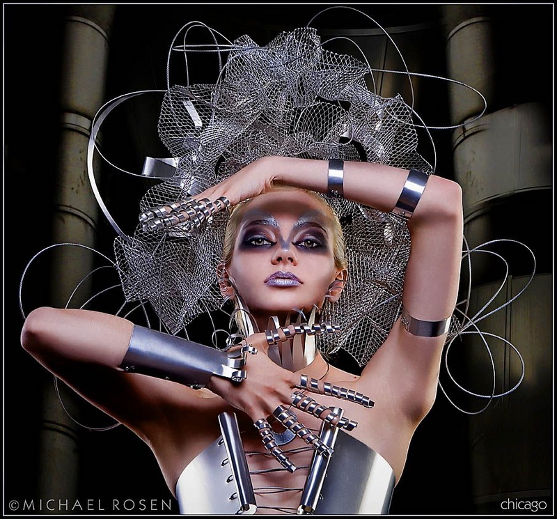 Female model photo shoot of UnconventionalArtist by Michael Rosen - Chicago