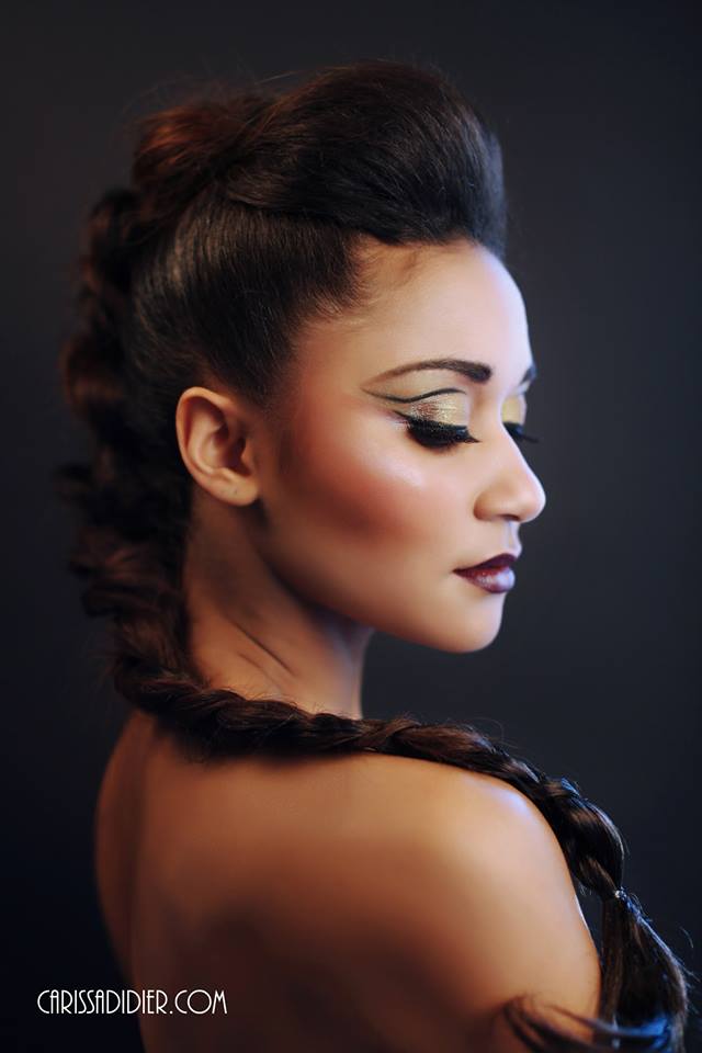Female model photo shoot of Saiqa Makeup Artist