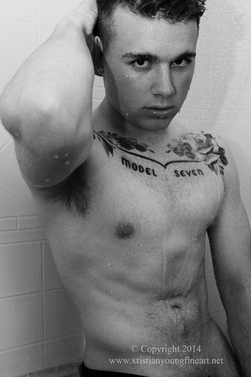 Male model photo shoot of Auston Sceirine by XY Photography in Shower