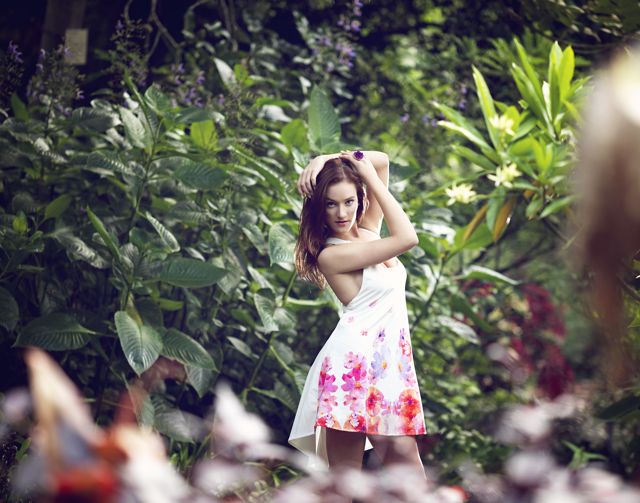 Female model photo shoot of Karolina Jazwinski in The Royal Botanic Gardens, Sydney