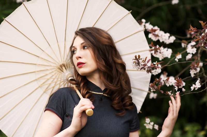 Female model photo shoot of Jacquelyn Bouvier in Japanese Tea Garden, San Francisco