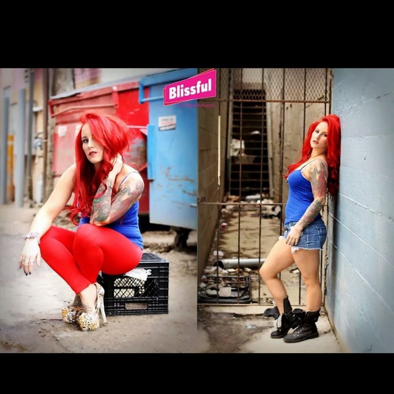 Female model photo shoot of _Red