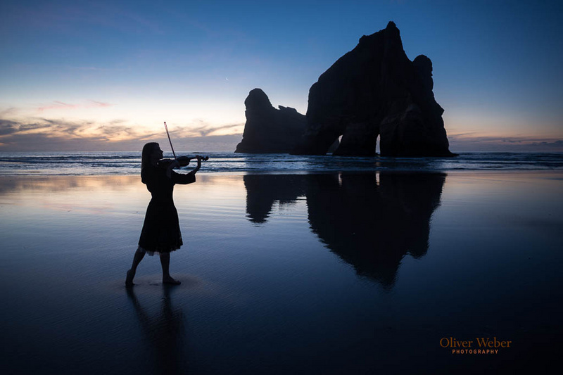 Male model photo shoot of OliverWeberPhotography in Wharariki beach, New Zealand
