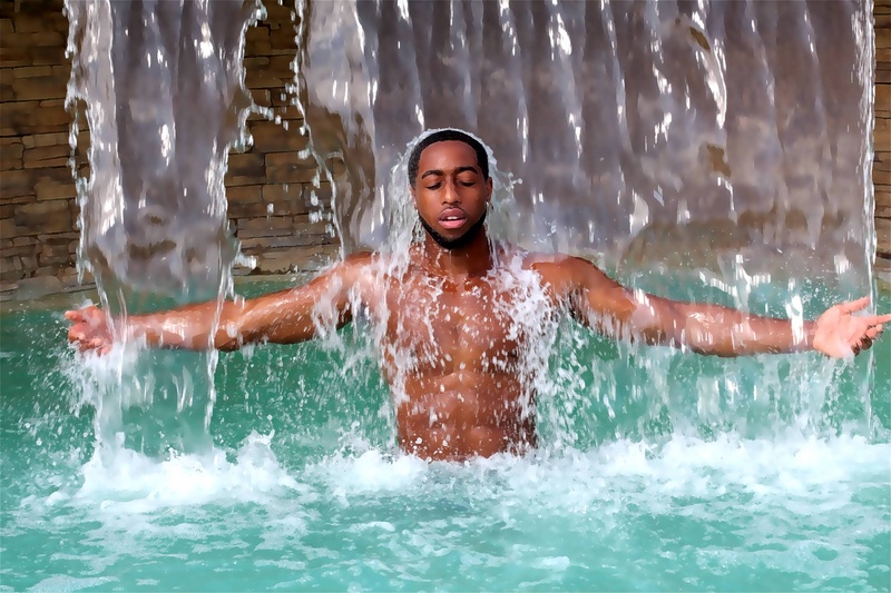 Male model photo shoot of Tropical Shoot and Junior Wade in The Pool