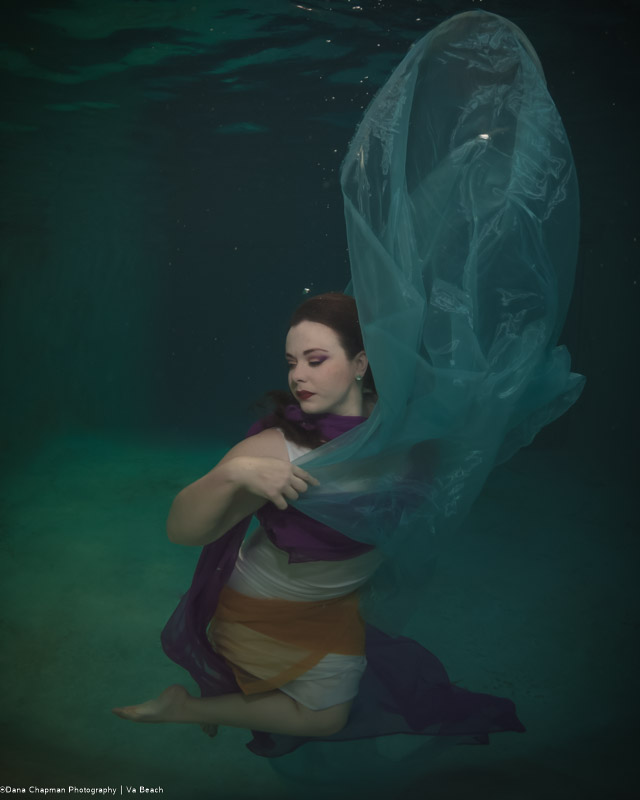 Female model photo shoot of Meredith-Grace  by Dana  Chapman in Virginia Beach Dive Pool