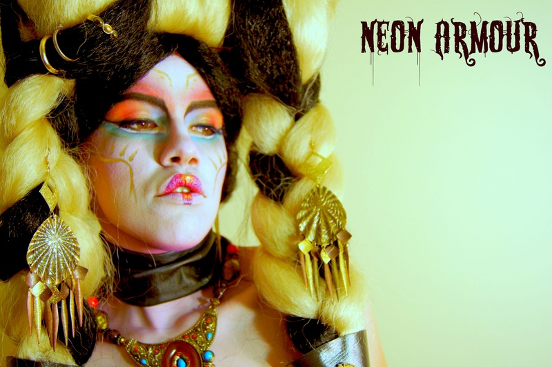 Female model photo shoot of Neon Armour