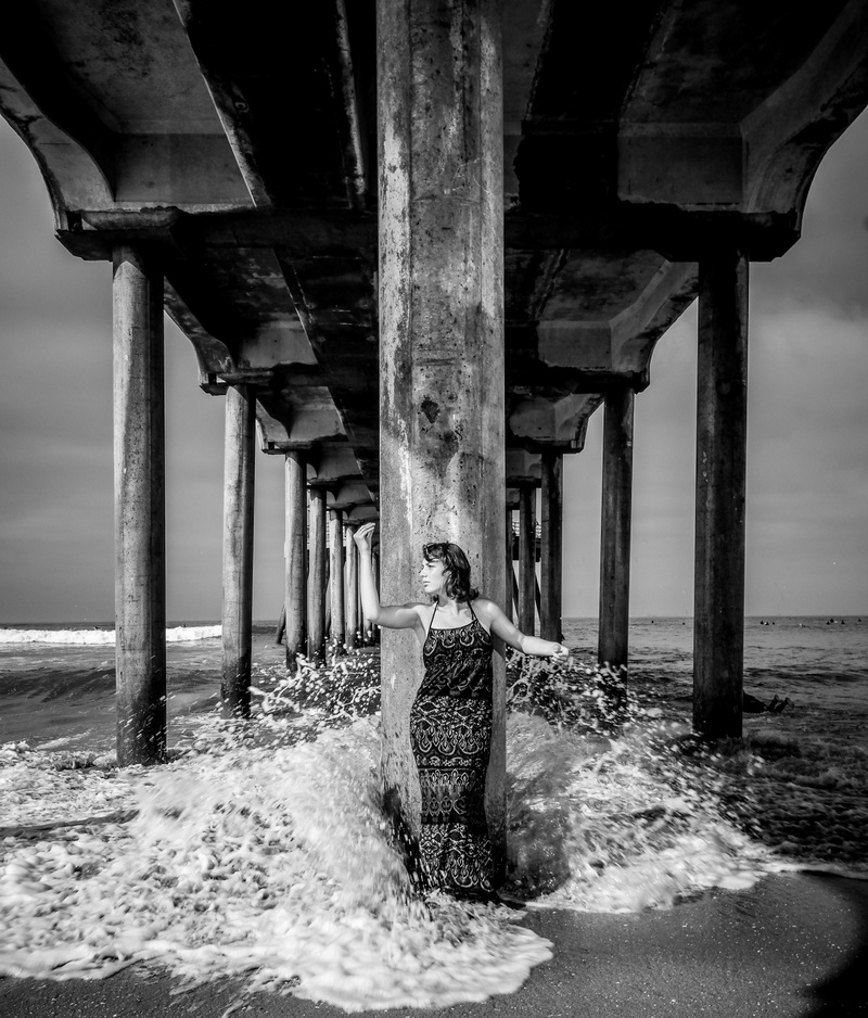 Female model photo shoot of Natalie M Campbell by Paul Thurlow in Huntington Beach, CA