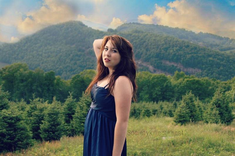 Female model photo shoot of Societykilledthecat in Blue Ridge Mountains