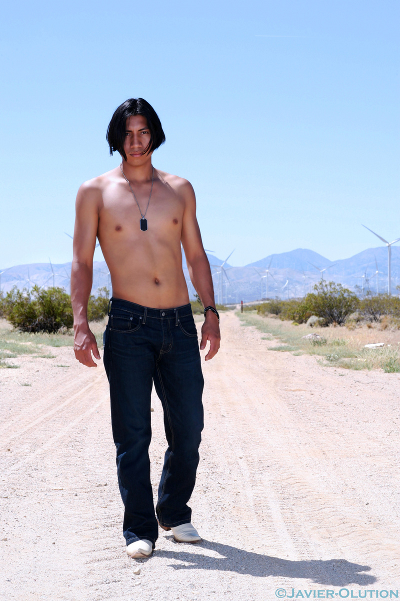 Male model photo shoot of ChanequeLevi by Javier-Olution in Mojave, CA