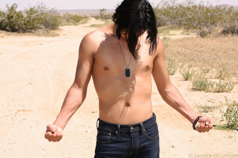 Male model photo shoot of ChanequeLevi by Javier-Olution in Mojave, CA