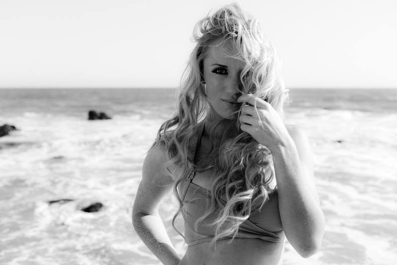 Female model photo shoot of Ekaterina Klyukina in Malibu