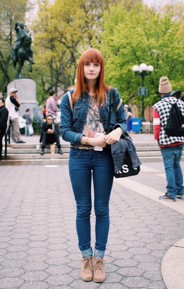 Female model photo shoot of Nadia Aryfullina in Union Square NYC