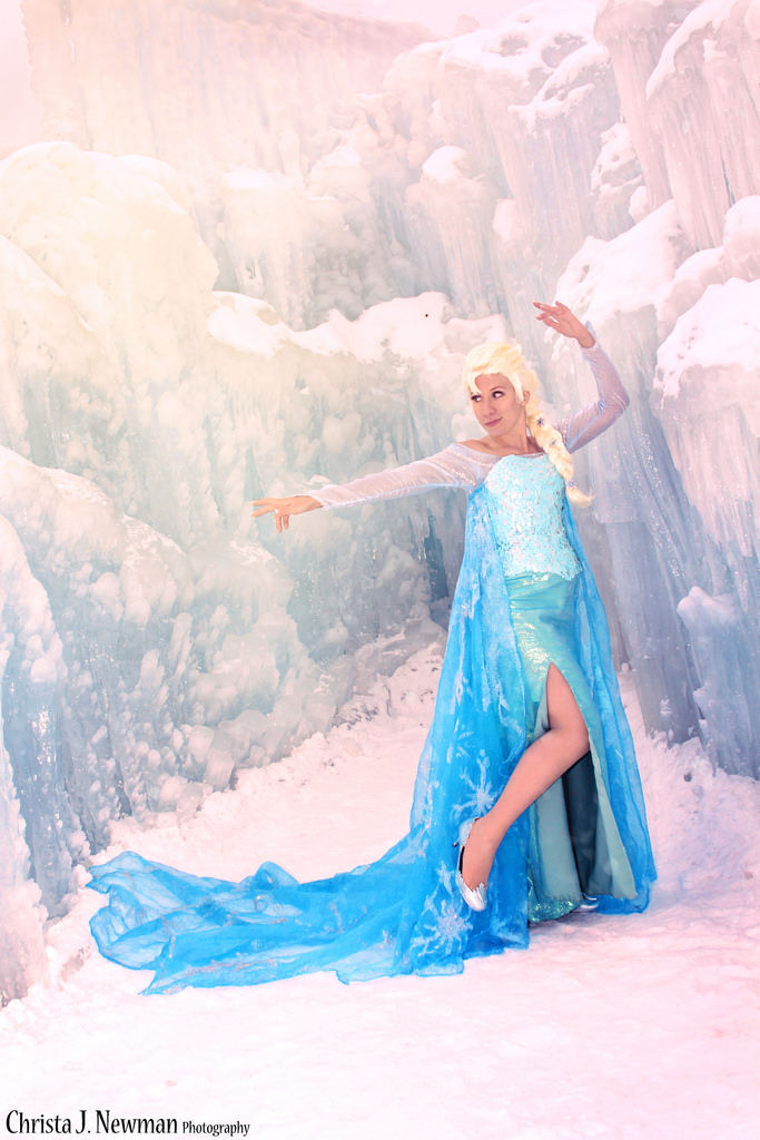 Female model photo shoot of Christa J Newman Photography in The Ice Castle, NH