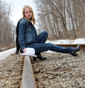Female model photo shoot of NeuViewPhotography in St Jacobs