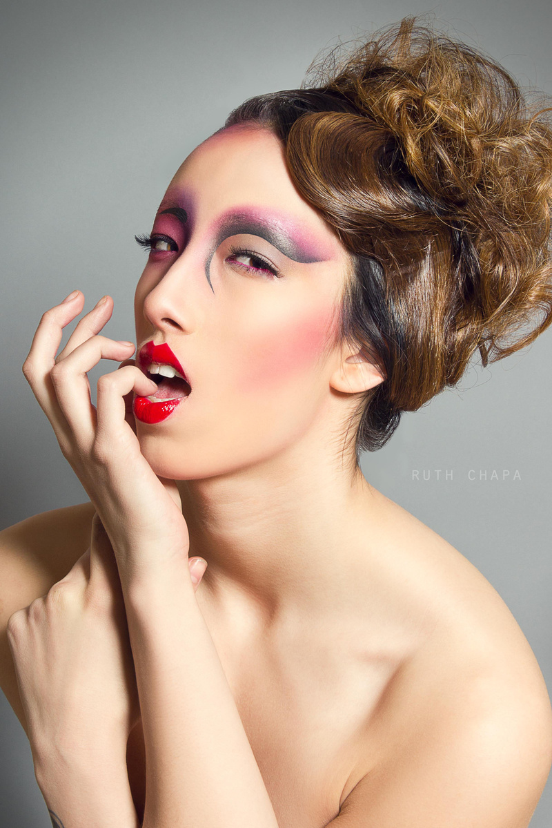 Female model photo shoot of Face The Makeup Artist