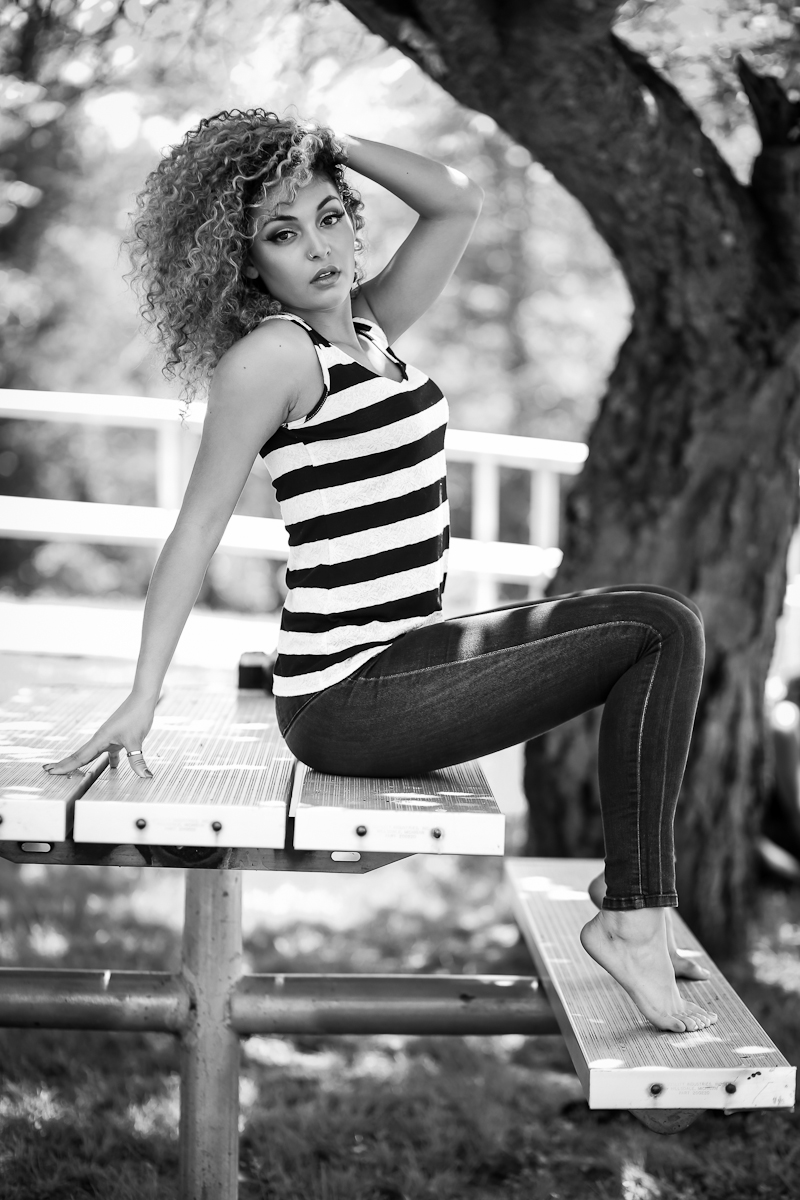 Female model photo shoot of Tiffany Eberhart by JLS photography in Park 