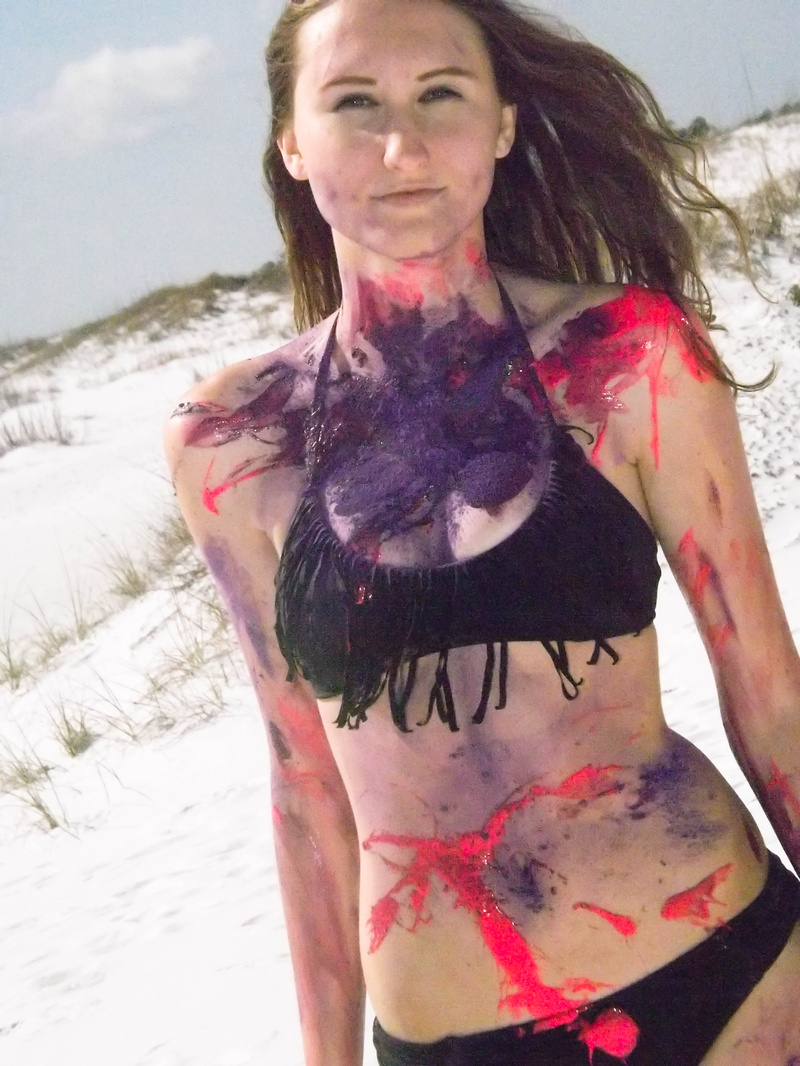 Female model photo shoot of Destiny Rae Shaw in Fort Pickens