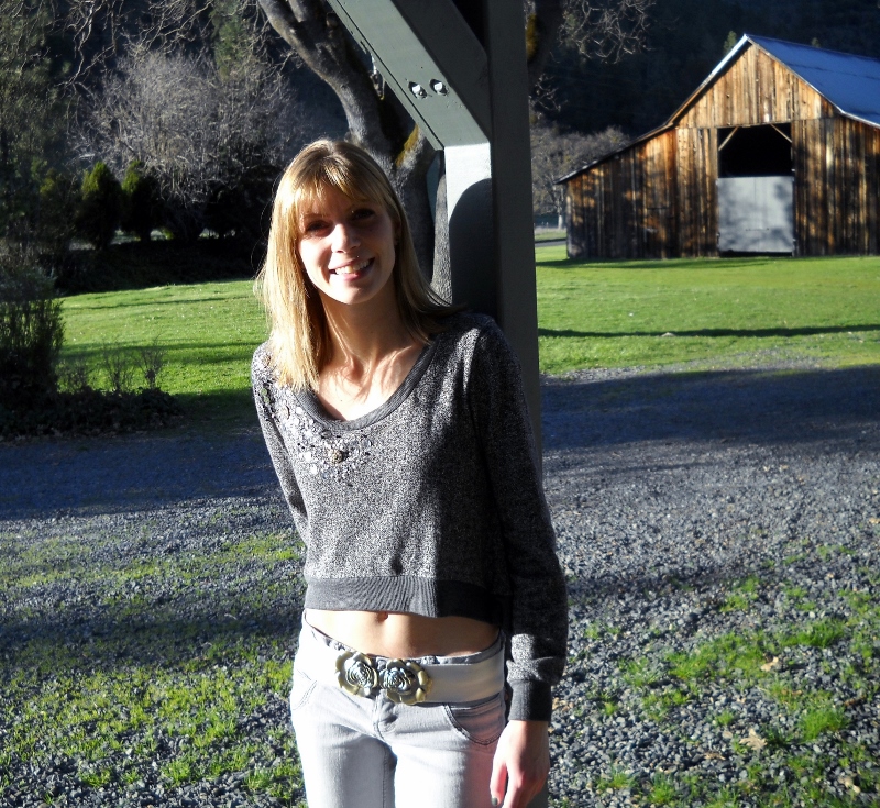 Female model photo shoot of Bekah Grace in Applegate, Oregon