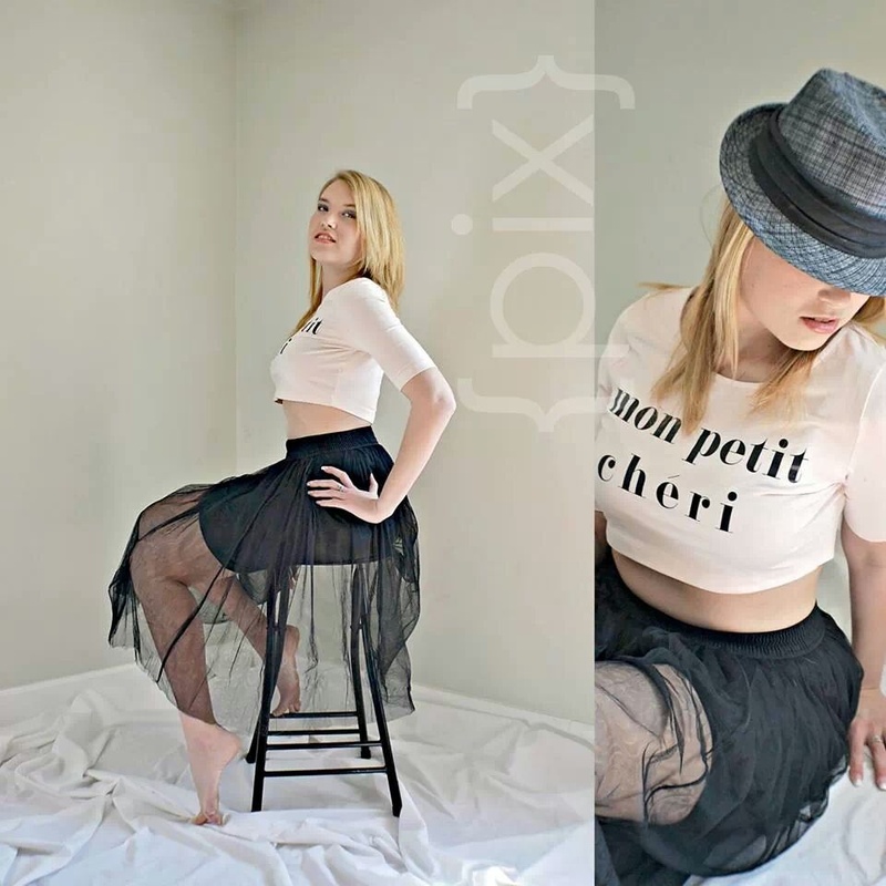 Female model photo shoot of Ladie Katie in {pix} studio eady
