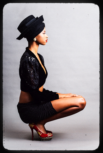 Female model photo shoot of BluVioletNights by DOP INC, wardrobe styled by BluVioletNights and Brand Styles Fashion