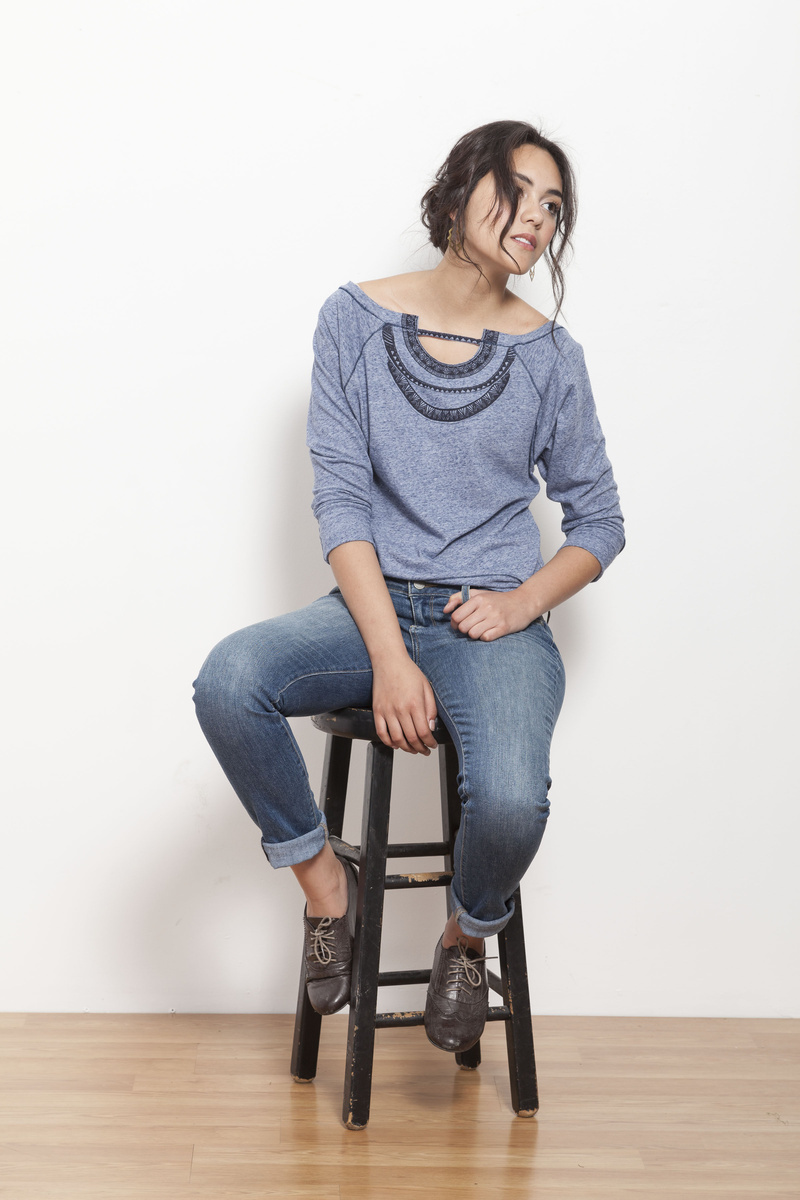 Female model photo shoot of TJB, clothing designed by Una - Designer