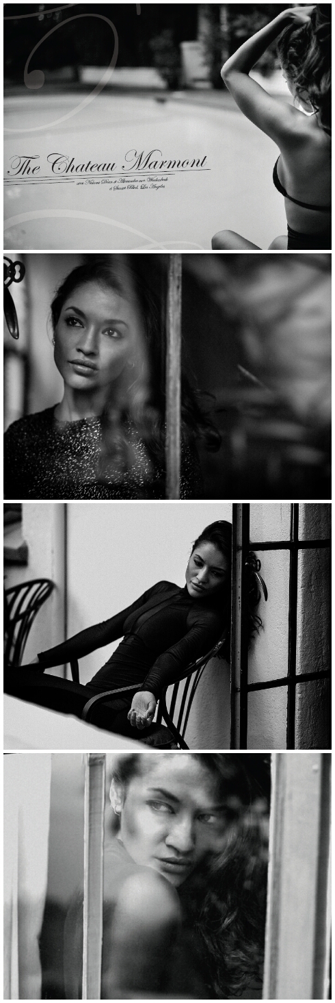 Female model photo shoot of Usha D by Alexander v Wiedenbeck in Chateau Marmont Hollwyood