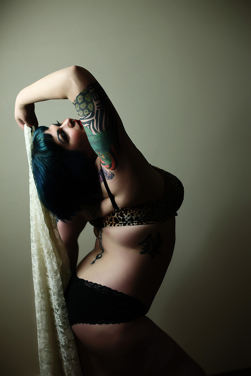 Female model photo shoot of Jaynie Jezebel by AfterMidnightPhoto
