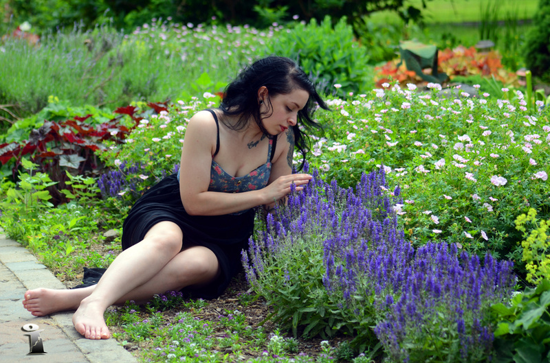 Male and Female model photo shoot of Damagedi and Jillian  R in Serendipity Gardens