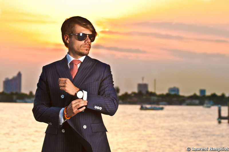 Male model photo shoot of Laurent Nangniot in Miami Beach