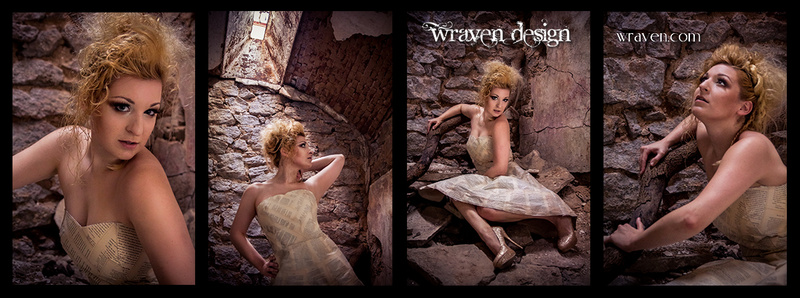 Female model photo shoot of Wraven Design and Lily Lisa in Eastern State Penitentiary, Philadelphia PA