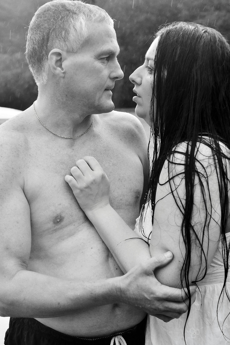 Female and Male model photo shoot of Natasha Laws Mick and Shems  by white canvas