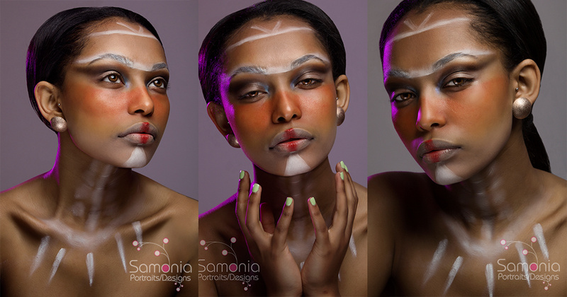 Female model photo shoot of Samonia Portraits in Atlanta, retouched by SPD Retouching, makeup by Brittany Young MUA