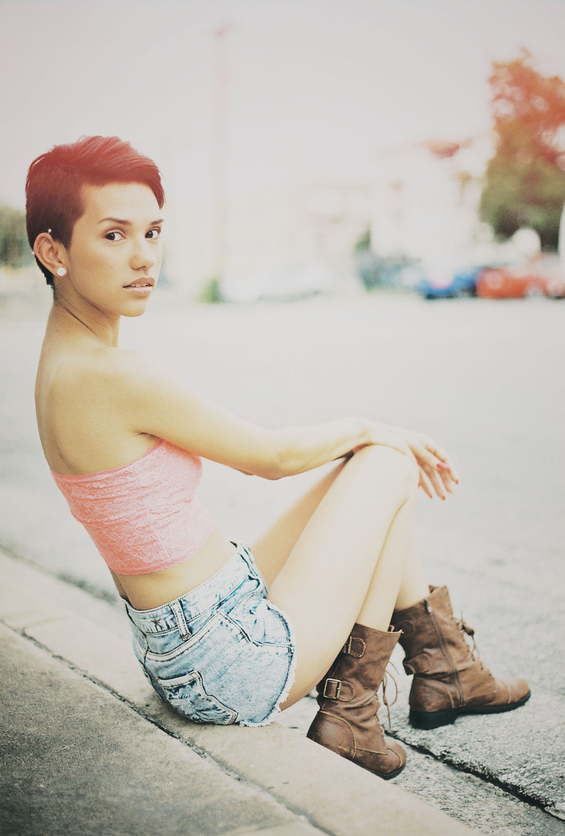 Female model photo shoot of Tiffany Danice Ramos by Malea Dew in Downtown San Antonio