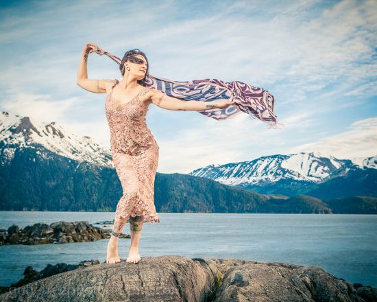 Female model photo shoot of Pandora LaPush by GPhotoAK in Alaska