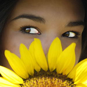 Female model photo shoot of melissag_photography in Sunflower Field