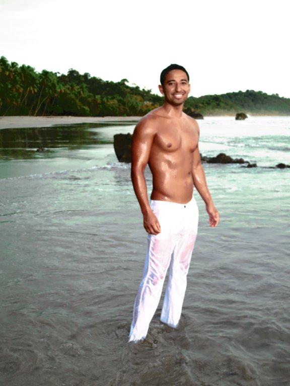 Male model photo shoot of roughdiamond in costa rica