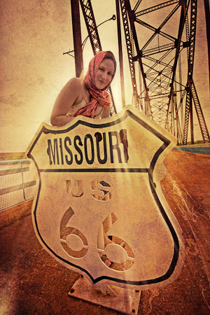 Male model photo shoot of Beatmorrison in Route 66, Missouri